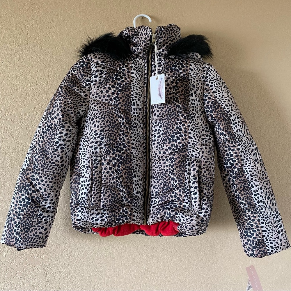 Jessica Simpson Girls' Puffy Winter Hooded Coat